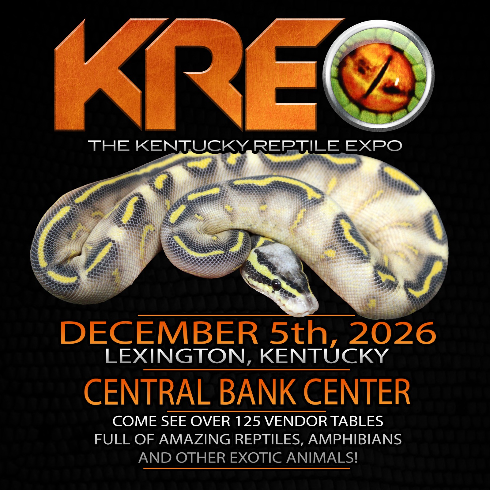 Kentucky Reptile Expo next show graphic